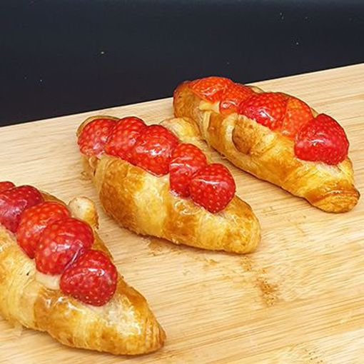 Afbeelding van Croissant verse aardbeien klein
