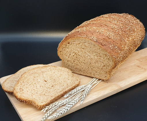 Afbeelding van Bruin brood sesam half