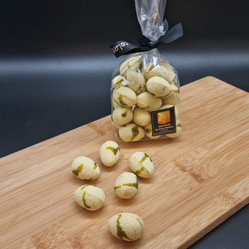 Afbeelding van Paaseitjes wit caramel 200 gram