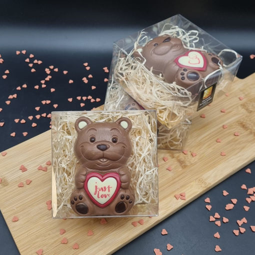 Afbeelding van Chocolade beer met hart