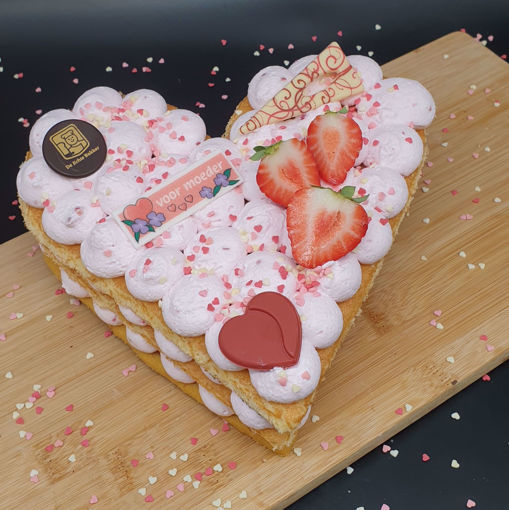 Afbeelding van Valentijn harten doppen taartje