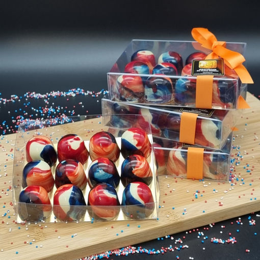 Afbeelding van Rood wit blauw bombes
