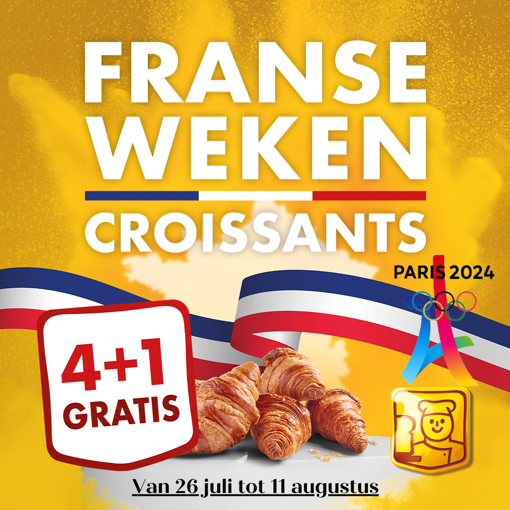 Afbeelding van Actie croissants 4+1 gratis
