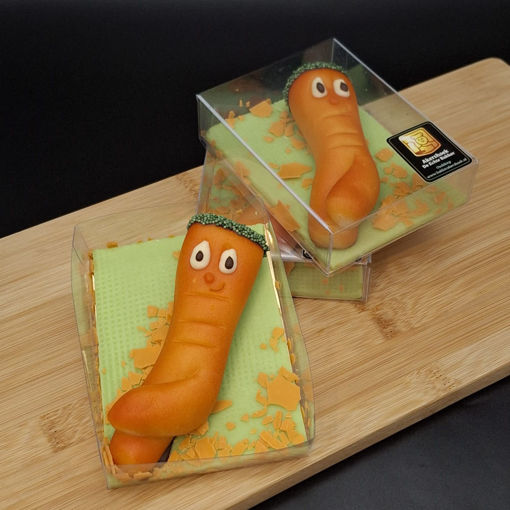 Afbeelding van Marsepein wortel met gezichtje