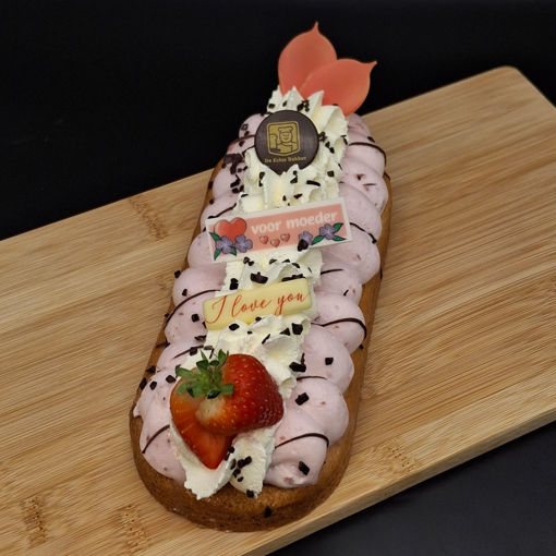 Afbeelding van Aardbeibavaroise slof Moederdag