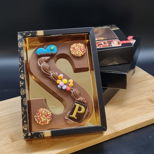 Afbeelding van Chocolade Letter Groot  Massief